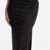 Peyton Low Rise Faux Suede Maxi Skirt