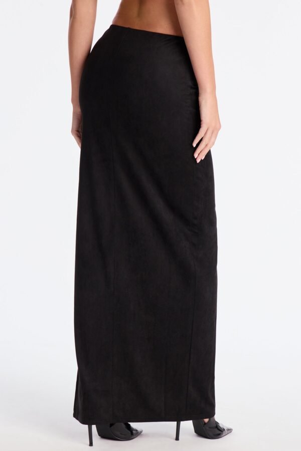 Peyton Low Rise Faux Suede Maxi Skirt