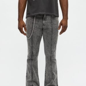 Stacked Skinny Flare Runaway Seam Jean