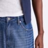 Baggy Faux Pleat Jean
