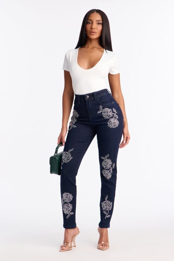 Rosie Embellished Skinny Jeans