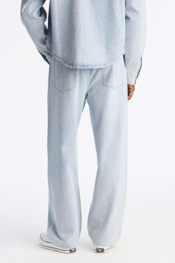 Baggy Jeweled Diamond Drift Jean