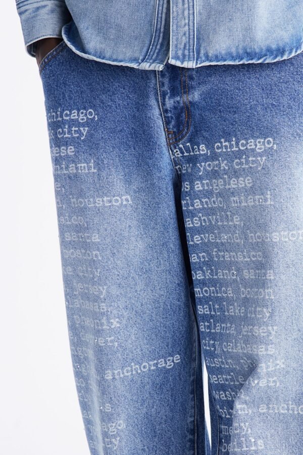 Baggy Roll Call City Jeweled Jean