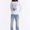 Stacked Skinny Flare Textured Carpenter Jean