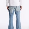 Stacked Skinny Flare Textured Carpenter Jean