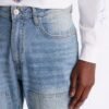 Stacked Skinny Flare Textured Carpenter Jean