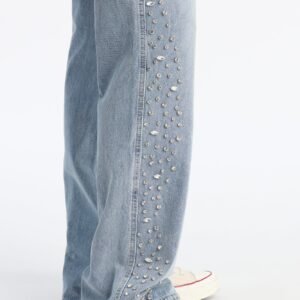 Stacked Slim Flare Another Level Jeweled Jean