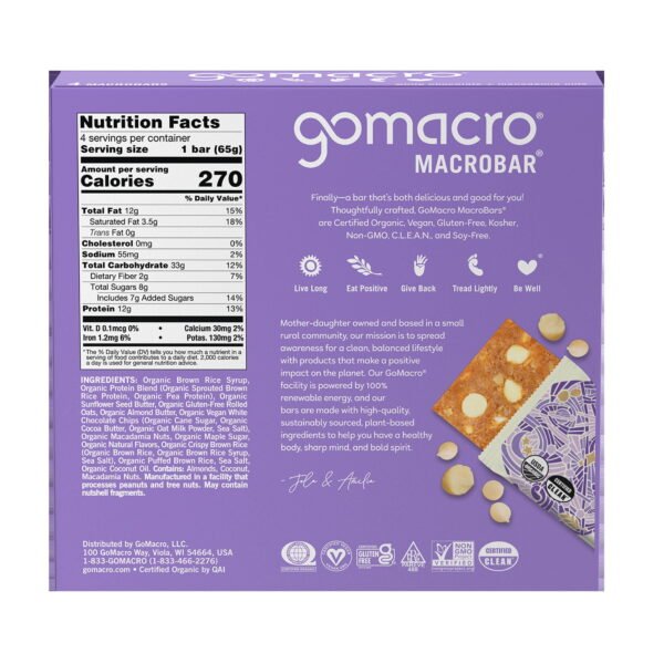 147114be-ab72-4bc2-a453-bc573c7a0329.4661bab19cf8bbb3ed2d258f05f1cb66.jpeg GoMacro White Chocolate + Macadamia Nut MacroBar 4ct Multipack