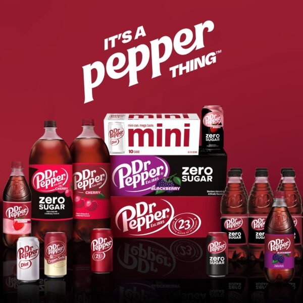 Dr Pepper Cherry Soda Pop, 12 fl oz, 12 Pack Cans
