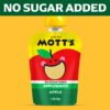 Mott's No Sugar Added Applesauce Variety Pack, 3.2 oz, 20 Count Clear Pouches