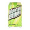 Mountain Lightning Citrus Flavored Soda Pop, 12 fl oz, 12 Pack Cans