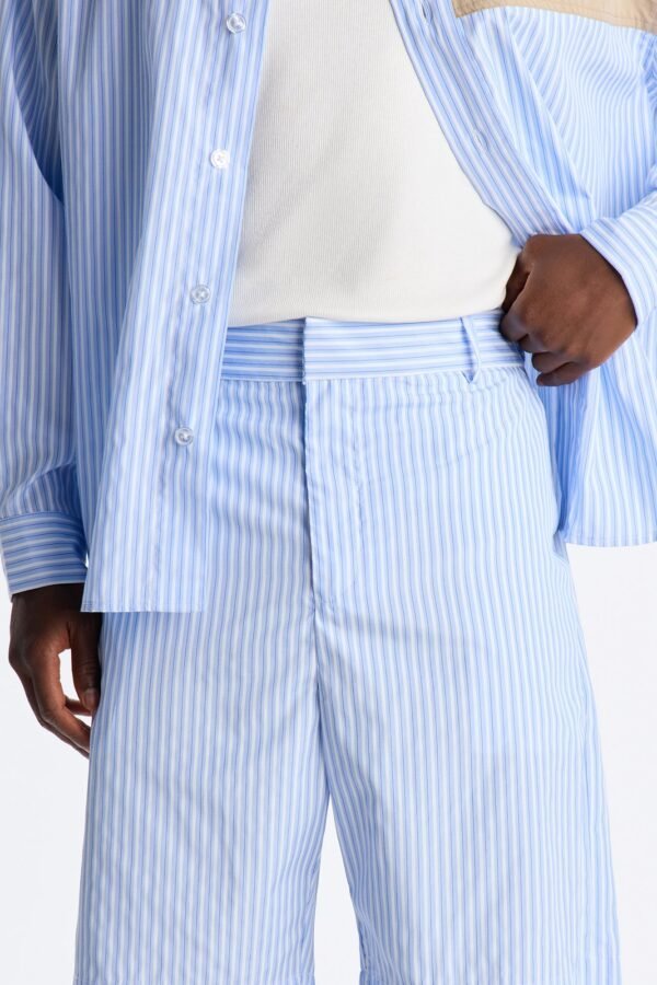 Dual Tone Classic Stripe Relaxed Trouser Short