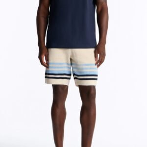26FMB103_Blue_combo_JR_V1.jpg Breton Stripe Relaxed Short