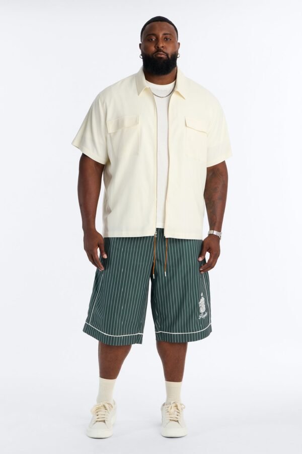 Collegiate Pinstripe Baggy Short