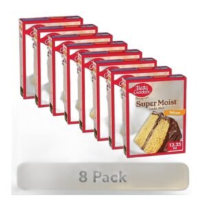 (8 pack) Betty Crocker Favorites Super Moist Yellow Cake Mix, Dessert Baking Mix, 1 Box, 13.25 oz