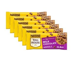 (6 pack) Nestle Toll House Milk Chocolate Regular Baking Chips, 11.5 oz Bag
