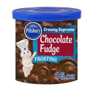 Pillsbury Creamy Supreme Chocolate Fudge Flavored Frosting, 16 oz Tub