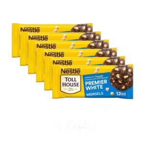 (6 pack) Nestle Toll House Premier White Regular Baking Chips, 12 oz Bag