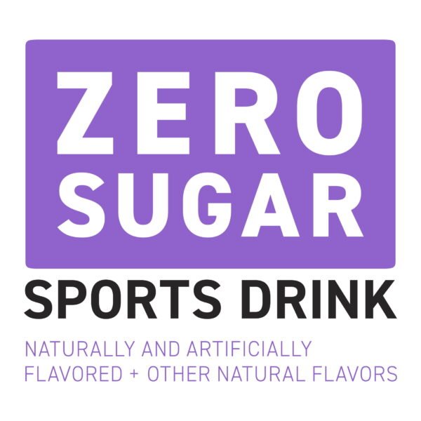 POWERADE Zero Sugar Grape Electrolyte Sports Drink Bottles, 20 fl oz, 8 Pack