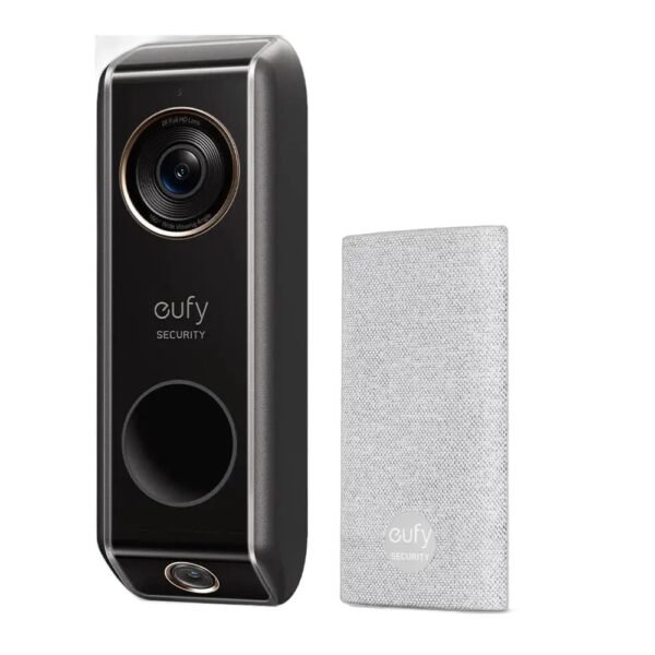 3117-white eufy Dual Camera Video Doorbell + Chime, Alexa