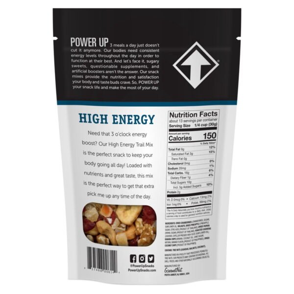 31953c5e-52dd-4d8c-a935-7be38d037b1c.62fe14c3a7f5d735c115c9445a35c856.jpeg Power Up Trail Mix High Energy 14oz, Gluten Free, Vegan, Non-GMO