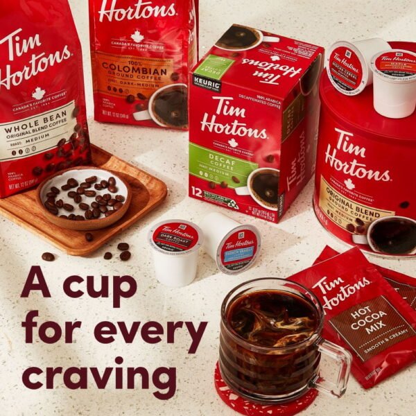 Tim Hortons Original Blend Ground Coffee, 100% Arabica Medium Roast, 30 oz Canister