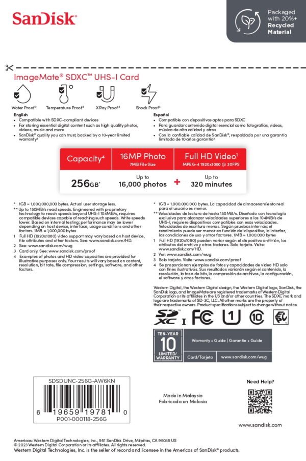 38937ac8-f9a9-43cb-a64c-37d7e761be21.b79d77ba696779833e909be2155a1f9b.jpeg SanDisk 256GB ImageMate SDXC UHS-1 Flash Memory Card