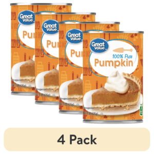 (4 pack) 100% Pure Pumpkin, 15 oz