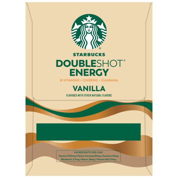 4099052b-d3a2-421f-8fcc-be260a592a3b.95e21b129a05cfd8353b1bc10e429685.jpeg Starbucks Doubleshot Energy Vanilla Coffee Energy Drink, 11 oz, 4 pack Cans