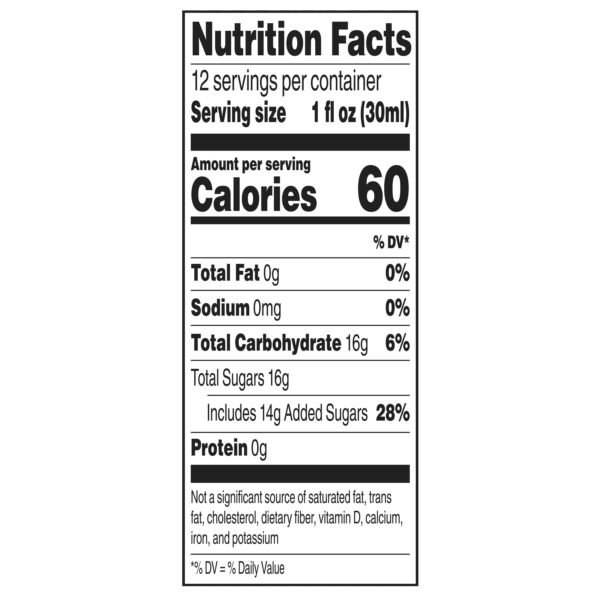 bettergoods Hibiscus Grenadine Syrup, 12 fl oz, Glass Bottle