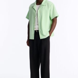 Laguna Boxy Cropped Button Up Shirt