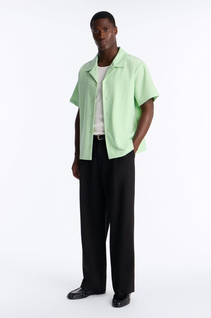 Laguna Boxy Cropped Button Up Shirt