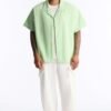 Laguna Boxy Cropped Button Up Shirt