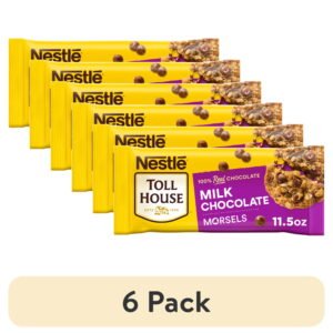 (6 pack) Nestle Toll House Milk Chocolate Regular Baking Chips, 11.5 oz Bag