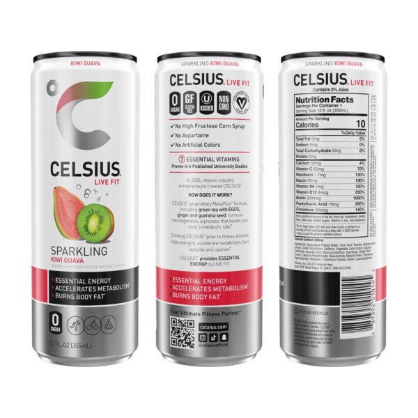 CELSIUS Sparkling Original Variety Pack, Functional Energy Drink 12 fl oz (Pack of 12)