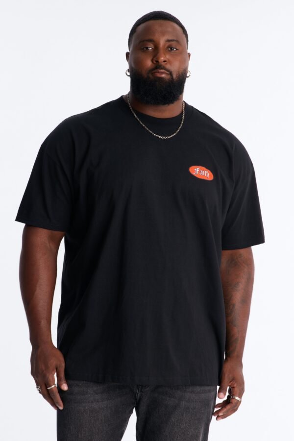Faith Even In Death Oversized Short Sleeve Tee