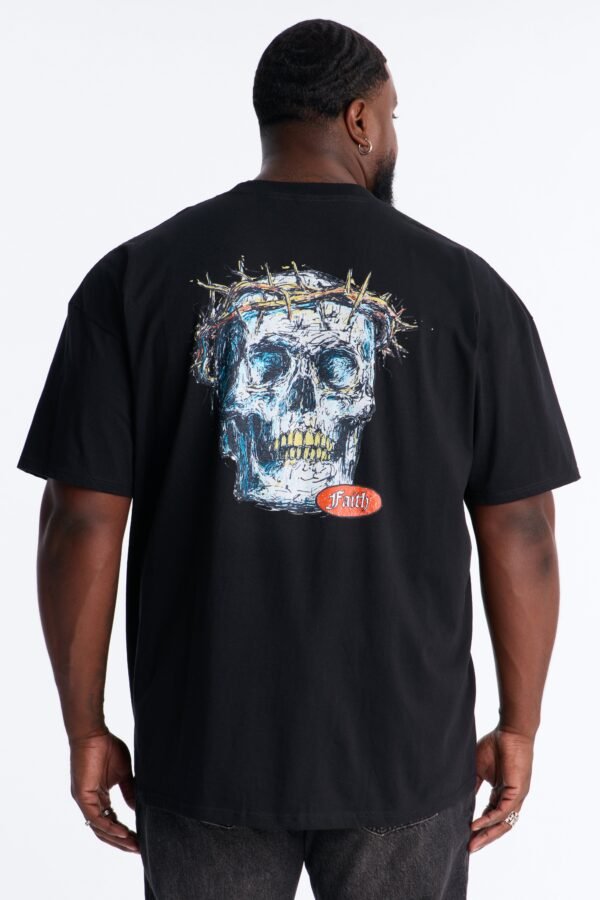Faith Even In Death Oversized Short Sleeve Tee