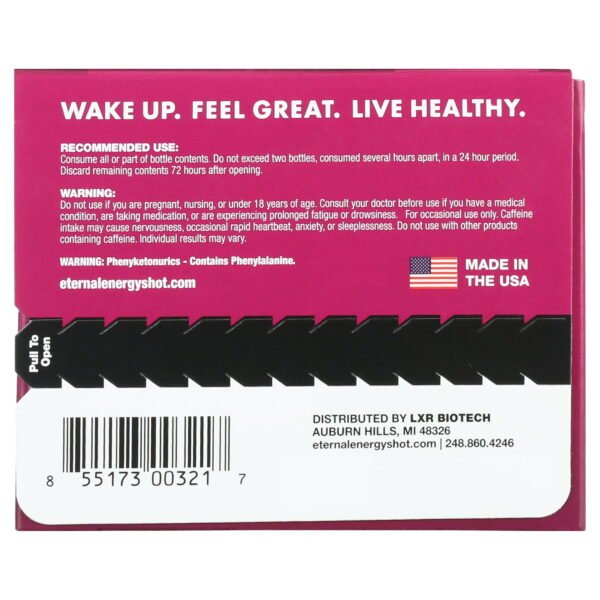 775c6f21-c264-4653-b56a-656fe57f52ec.2e50e4eed6ddcbc967727534a4986654.jpeg (2 pack) Eternal Energy Premium Energy Shot, Pomegranate, 1.93 fl oz, 6 Count