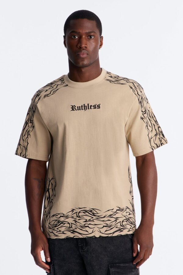 Ruthless Embroidered Heavy Weight Oversized Short Sleeve Tee
