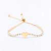 Cubic Zirconia Love You Bracelet