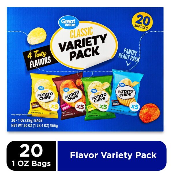 86b864ec-e044-4bb9-8af4-44b8ed3ed12e.7d2f7d58a205bcf83ed30e679fca05d7.jpeg Classic Potato Chips Variety Pack, 1 oz, 20 Count Box