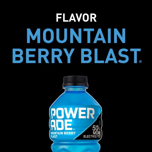 POWERADE Mountain Berry Blast Electrolyte Sports Drink Bottle, 28 fl oz