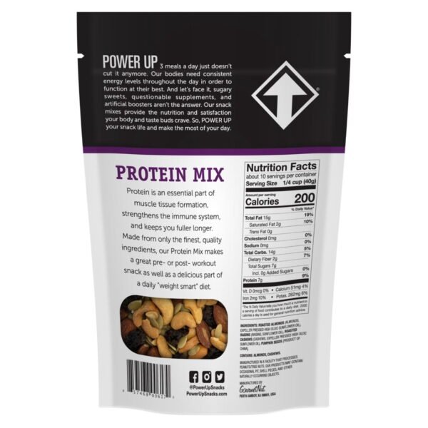 Power Up Trail Mix Protein Mix 14oz, Gluten Free, Vegan, Non-GMO