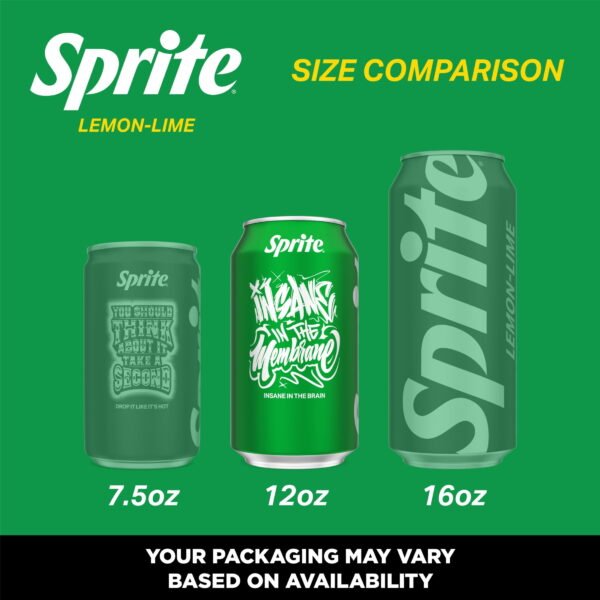 Sprite Lemon-Lime Caffeine Free Soda Pop Fridge Pack Cans, 12 fl oz, 12 Pack