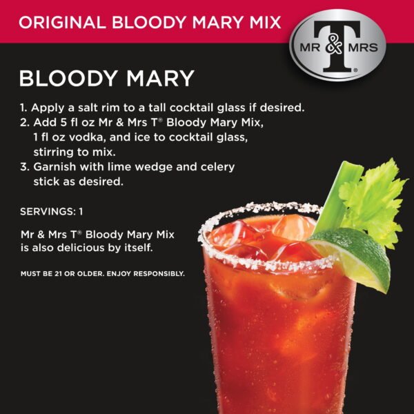 Mr & Mrs T Original Bloody Mary Mix, 1 L, Bottle