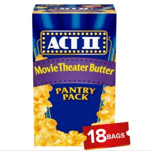 Act-II-Movie-Theater-Butter-Microwave-Popcorn-2-75-oz-18-Count_bb29ea14-b18e-44d3-860c-55e62cc02c3d.3d9fb468ec1cbf1d49f704d4c7423616.jpeg Act II Pantry Pack Movie Theater Butter Microwave Popcorn, 2.75 oz., 18-Count Bags