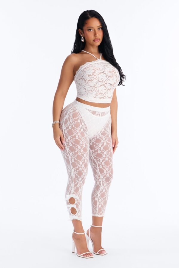 Seraphina Lace Bow Trim Legging