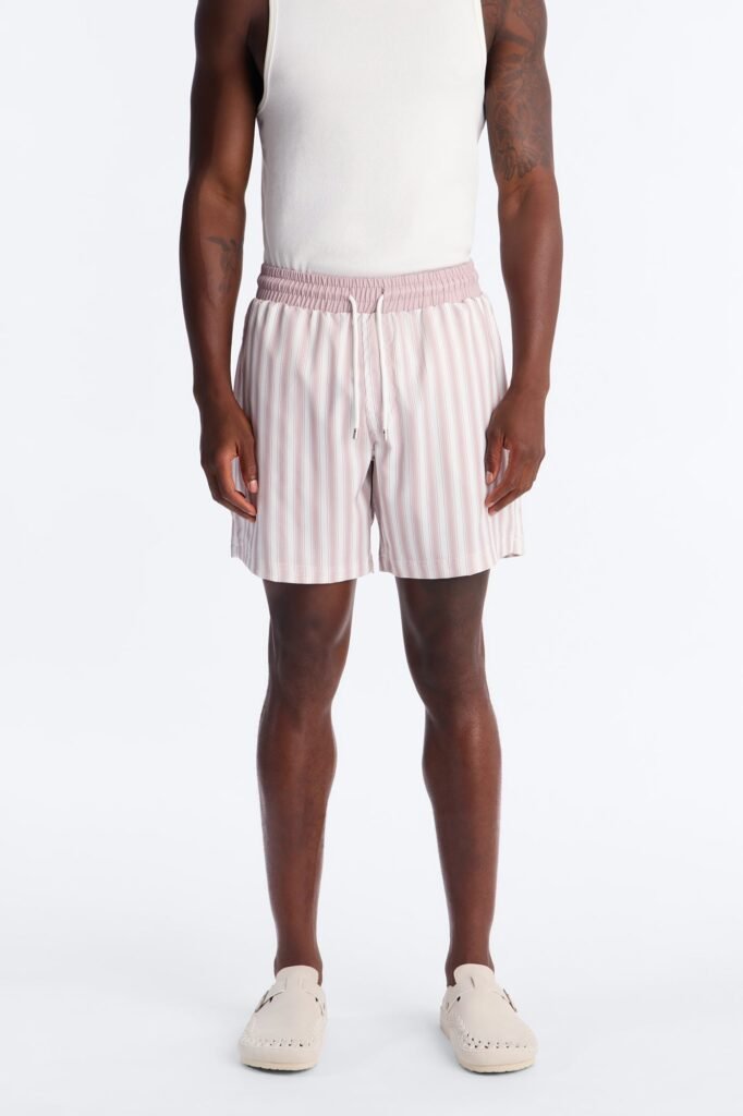 Striped Cabana Swim Trunk 7″