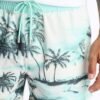 Tropical Palms Swim Trunk 4″