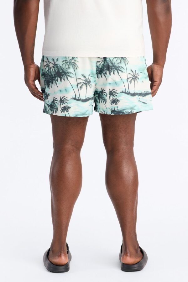 Tropical Palms Swim Trunk 4″